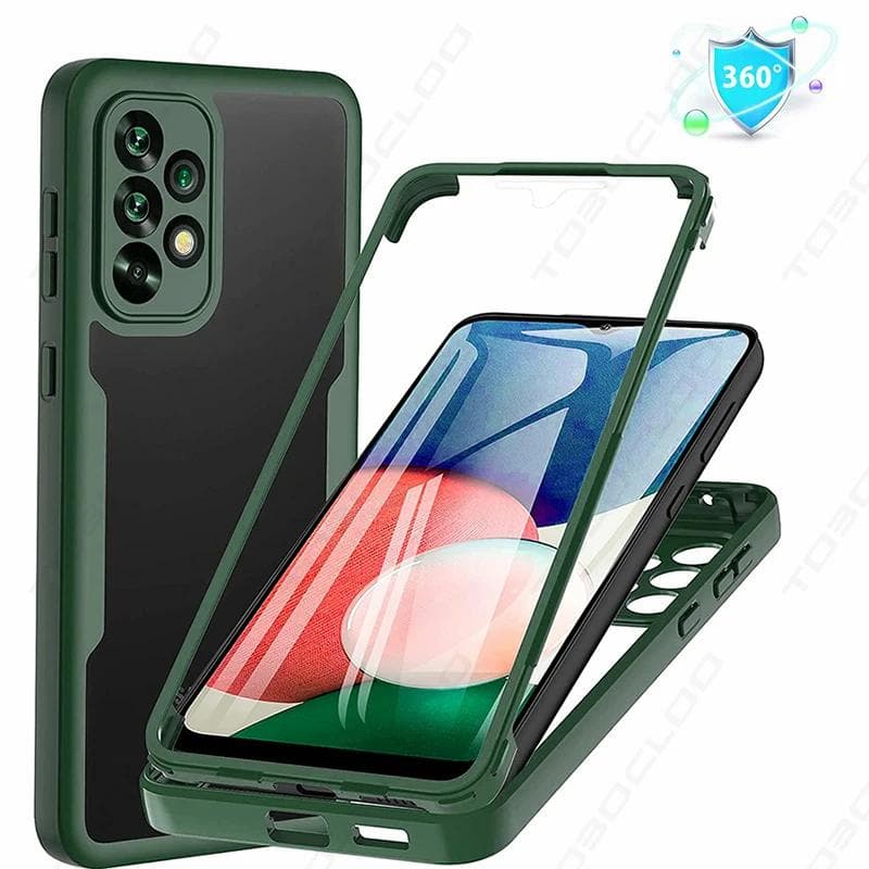 Para Samsung A02 A12 A22 A32 A52 A52S A72 A82 360 Protetor De Tela De Corpo Inteiro Capa Transparente À Prova De Choque