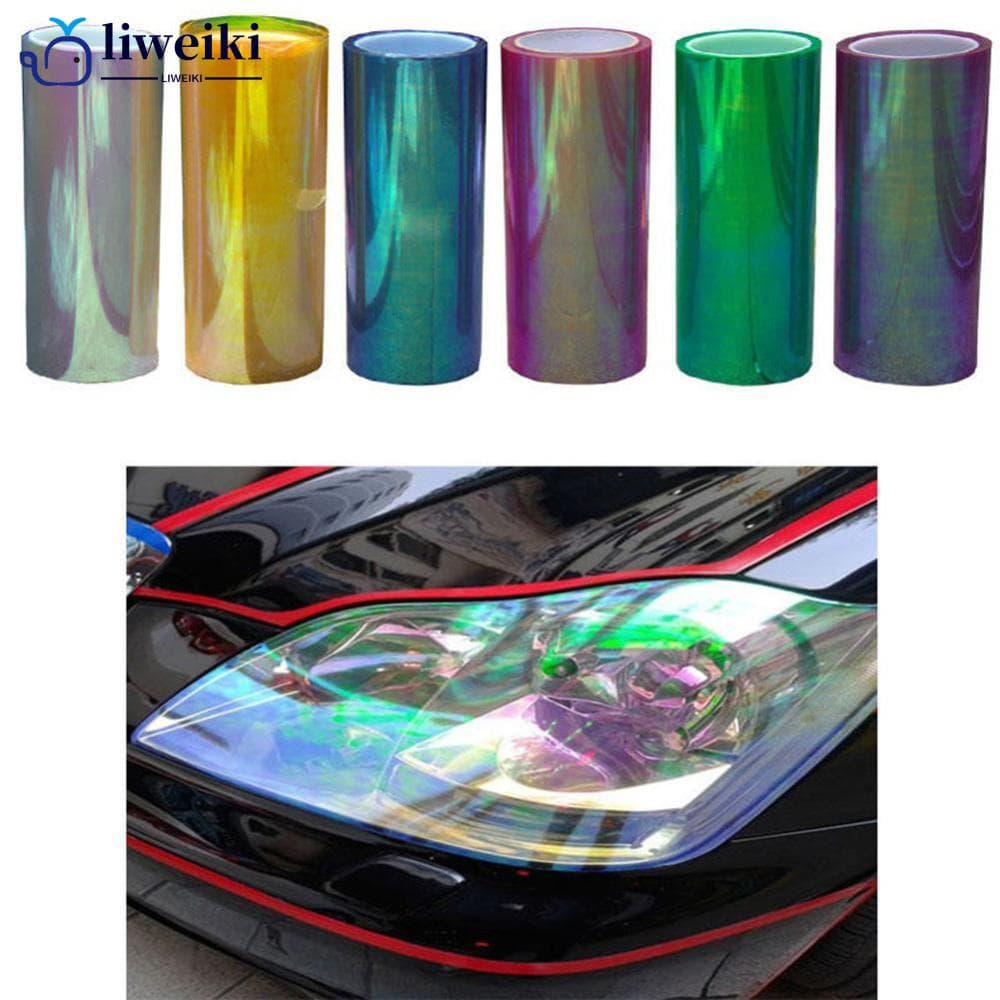 LIWEIKI 60cmX30cm Adesivo Refletivo Para Farol Carro Tinta Taillight B6V8
