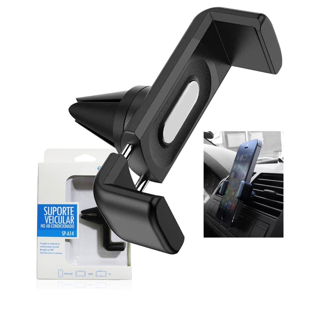 Suporte p/ Celular Universal Todos Veiculos Ar Condicionado