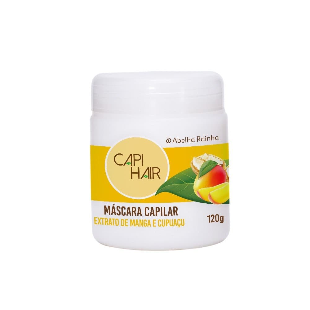 CAPI HAIR MASCARA CAPILAR EXTRATO DE MANGA E CUPUACU MACIEZ E NUTRICAO 120G