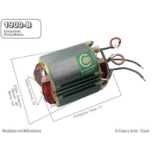 Bobina compatível Makita 1900-B - Plaina 82mm