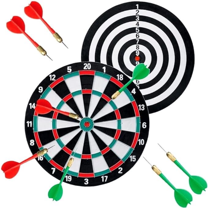 Jogo De Dardos Profissional Alvo Duplo Grande 43 CM Diâmetro