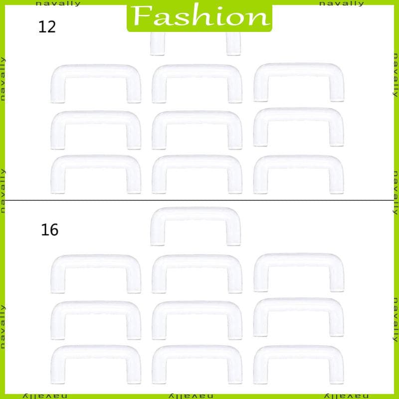 nava 10pcs Anéis Septo Transparentes Retentores Forma Piercing Hider Flexível