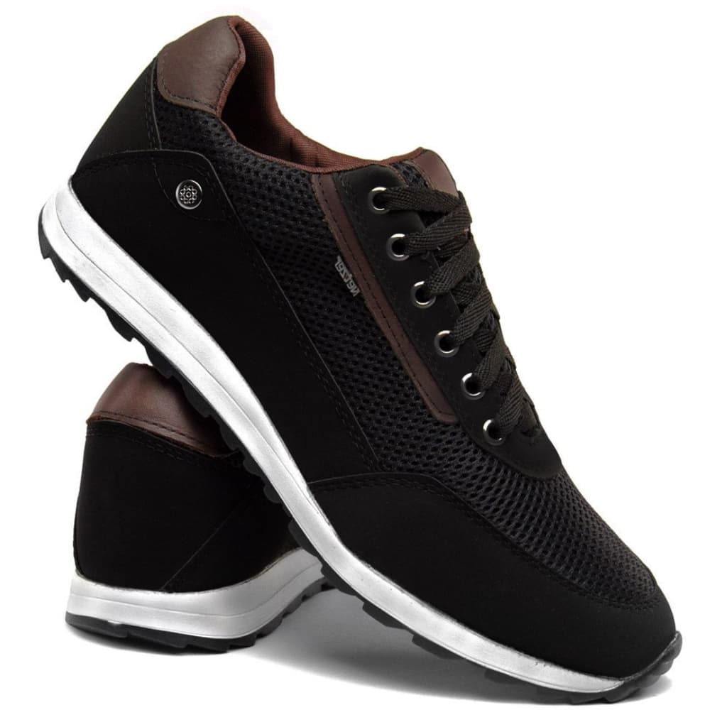Tênis Sapatênis Masculino Preto Wit Shoes Jogging Casual Design Leve Presente Natal Promoção Barato
