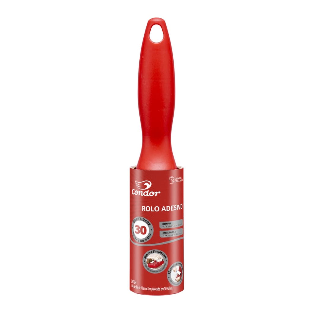Rolo Tira Pelos Adesivo Condor 30 Folhas