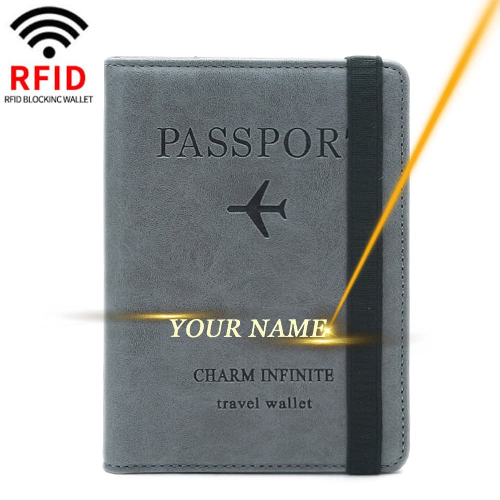 Titular Do Cartão De Banco Dos Homens Caso Mulheres ID De Crédito Pochete De Passaporte Ultra Fina Em Para Viagem/ Porta Passaporte /viagem ascessório