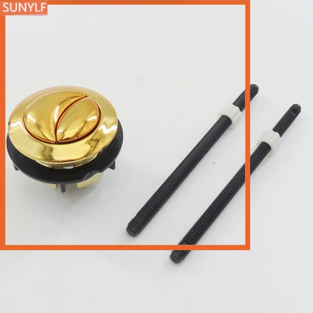 AZP 38mm Botão De Pressão Do Vaso Sanitário Dourado Para Descarga Dupla Da Válvula De Superior Mecânica