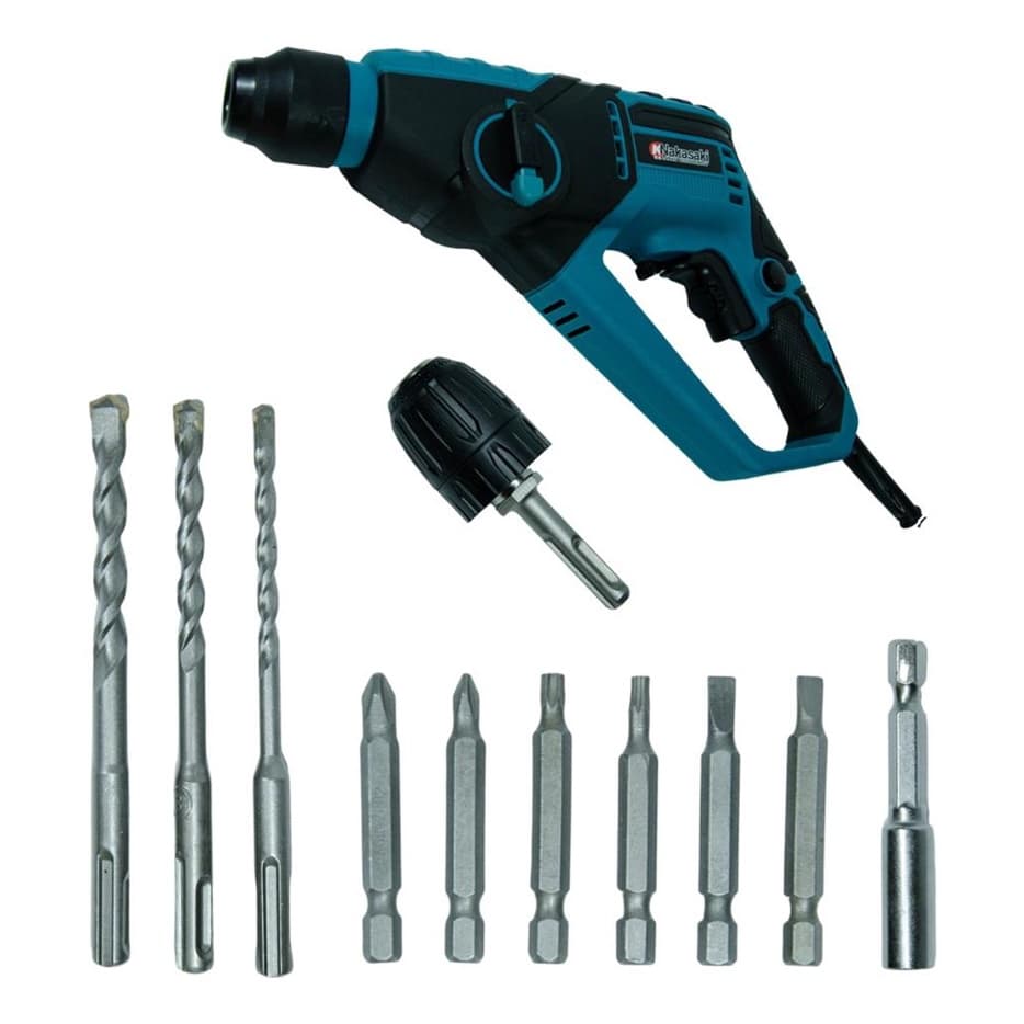 Martelete Furadeira E Parafusadeira 1.000w Profissional 12pc