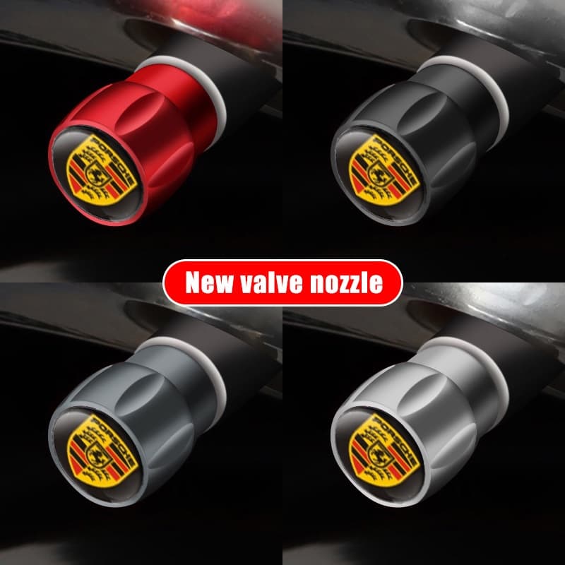 4 Pçs/set Tampas Da Válvula Do Pneu Roda Carro Capa À Prova De Poeira De Ar Para Porsche 911 718 Boxster Cayman