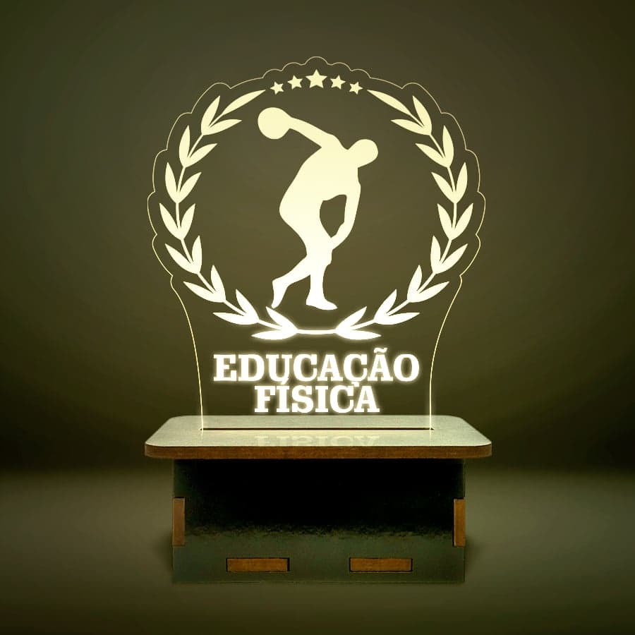 Mini Luminária Cursos - Educação Física