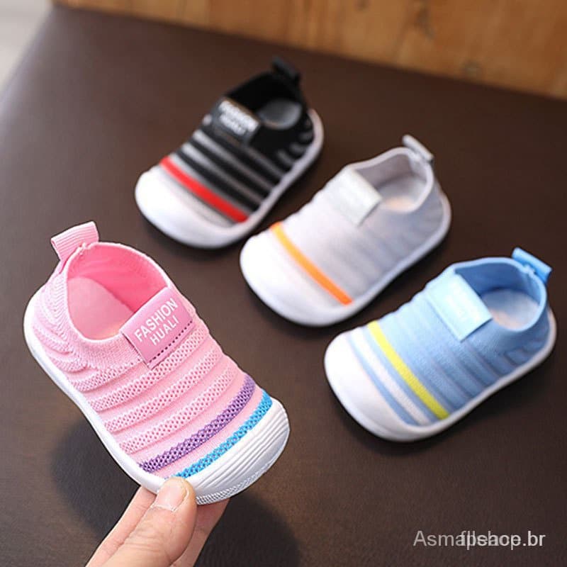 0-3 anos de sapatos infantis com sola flexível JHXX