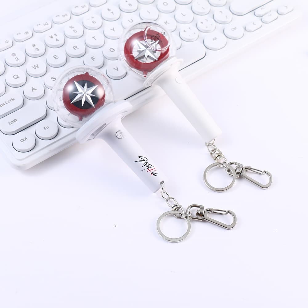 Chaveiro Kpop Idol Stray Kids Lightstick Skz Mini Glow Stick Chaveiros Pingente Stay Gift