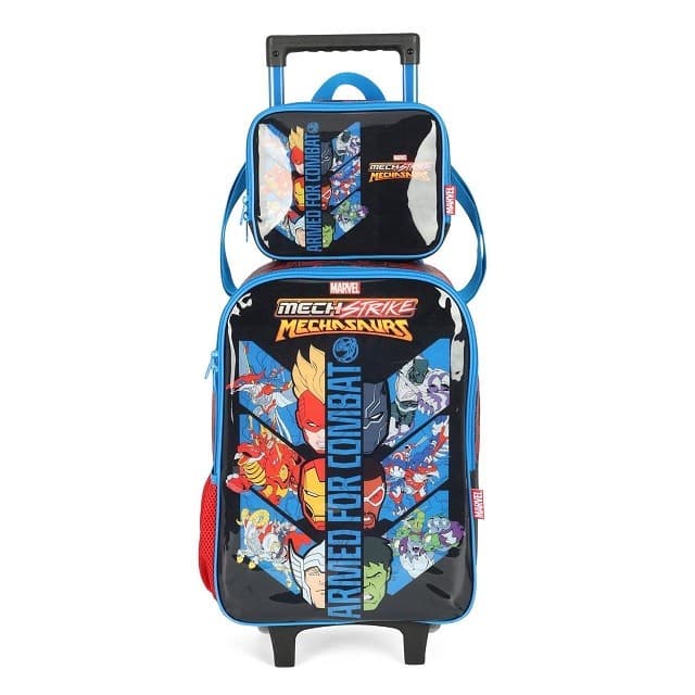 BOLSA ESCOLAR COM RODINHA INFANTIL MARVEL LEXCEL