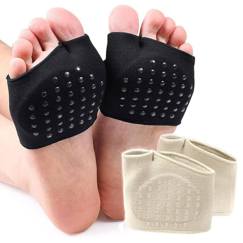 Almofada De Manga Metatarso Com Gel Antiderrapante , Pé De Bola De Antepé De Compressão Macia Para Homens E Mulheres Con