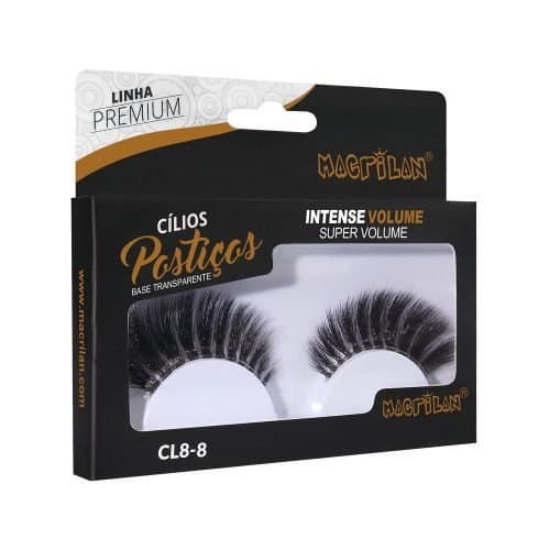 Cílios Postiços Intense Volume - Macrilan - CL8-8 + Presente