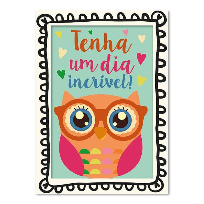 CARTÃO ILUSTRADO CORUJA