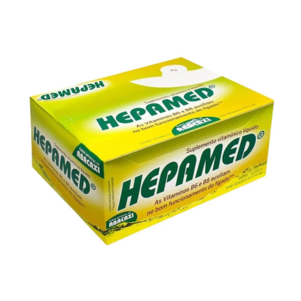 Suplemento Vitamínico Hepamed Cimed 48 Flaconetes 10ml- Sabor Abacaxi