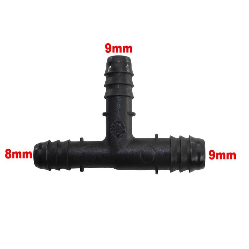Conexao Tee Quick 9mm Mangueira Automotiva Universal Plastico