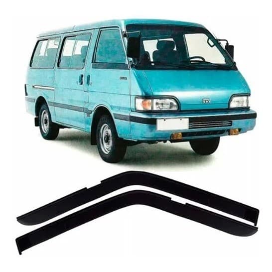 Calha de Chuva Defletor Kia Besta 2.2 2.7 2 Portas Com Corte para o retrovisor Ecoflex