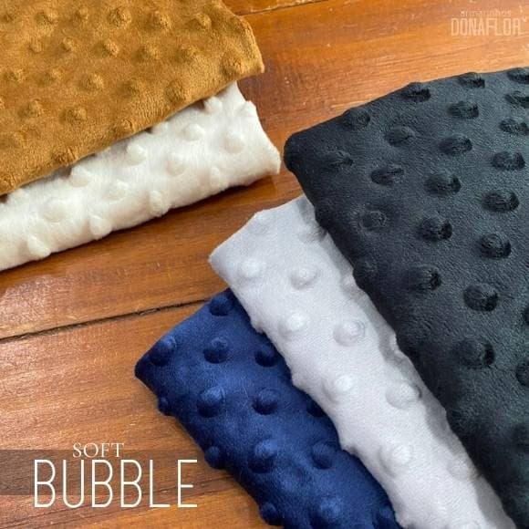 Bubble Soft PIPOQUINHA 50cm x 1,45m tecido Aveludado Ideal para Naninhas