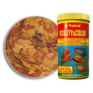 RAÇÃO TROPICAL VITALITY & COLOR FLAKES - Pote 50 gr