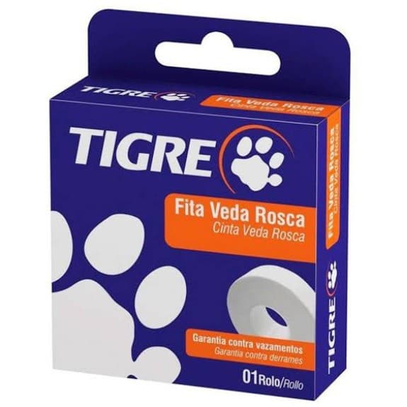 Fita Veda Rosca 18mm x 10m Tigre