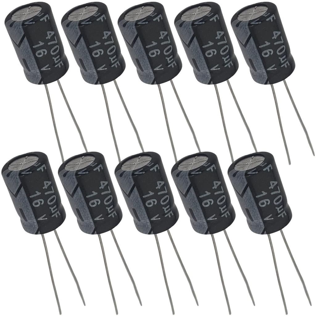Capacitor Eletrolítico 470uF 16V  - Kit 10 Peças