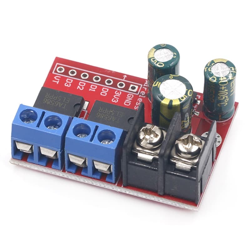 H Ponte Controle Remoto 5A 3V-14V Módulo De Acionamento De Motor DC Duplo Tensão Reversa PWM Regulação De Velocidade Sup