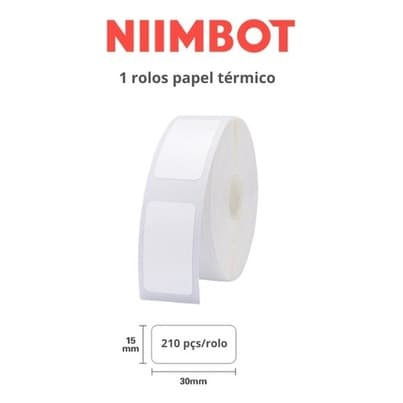 Etiqueta Adesiva Niimbot D110 D101 D11 15x30mm 195pçs