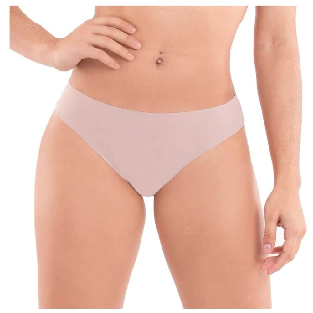 Kit/3 Tanga Microfibra Corte Laser Sem Costura Diva Donna 5372