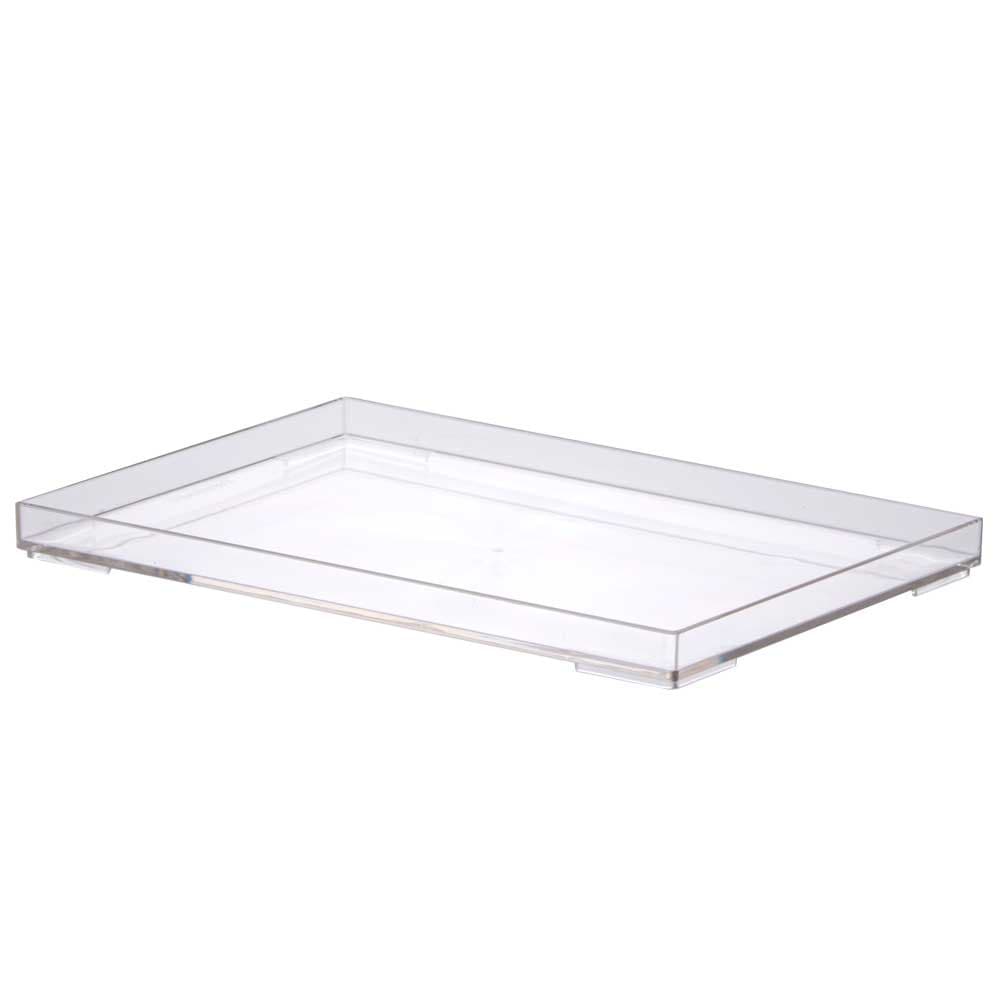 Bandeja Acrílico Cristal transparente Organizador Decorativa Bancada Pia Cozinha Banheiro Quarto Escritório Lavabo Bebid