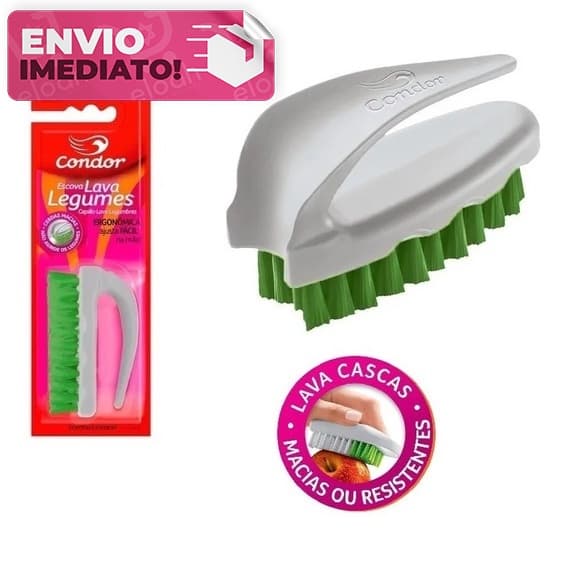 Escova Multi Funcional para Lavar Legumes Frutas e Verduras