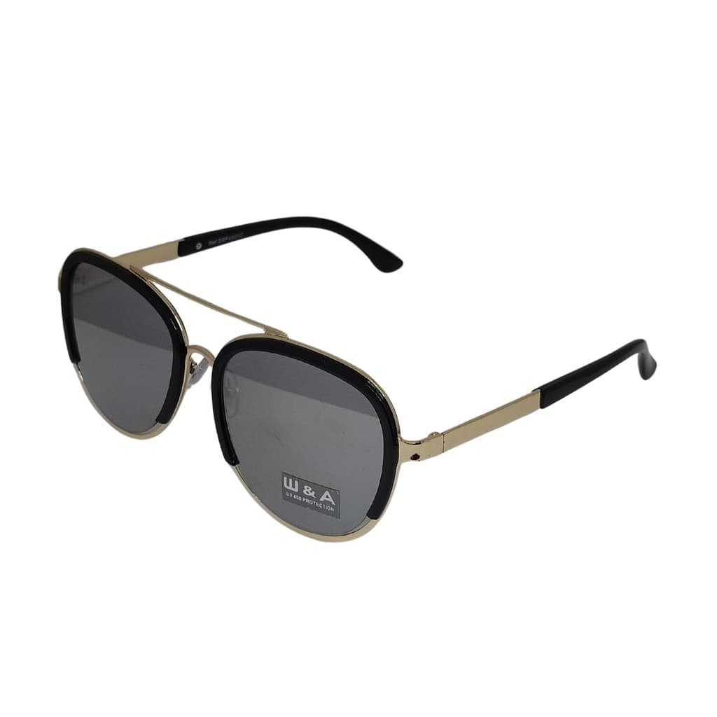 Óculos De Sol Espelhado W&a Uv 400 Protection Prata 010SK