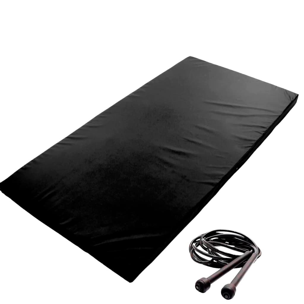 Kit Treino - Colchonete 90 X 40 X 3 Cm D16 Academia / Escola / Ginastica  + Corda de Pular