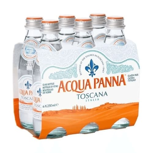 Kit 24 Água Mineral Acqua Panna Toscana Itália Sem Gás 250ml