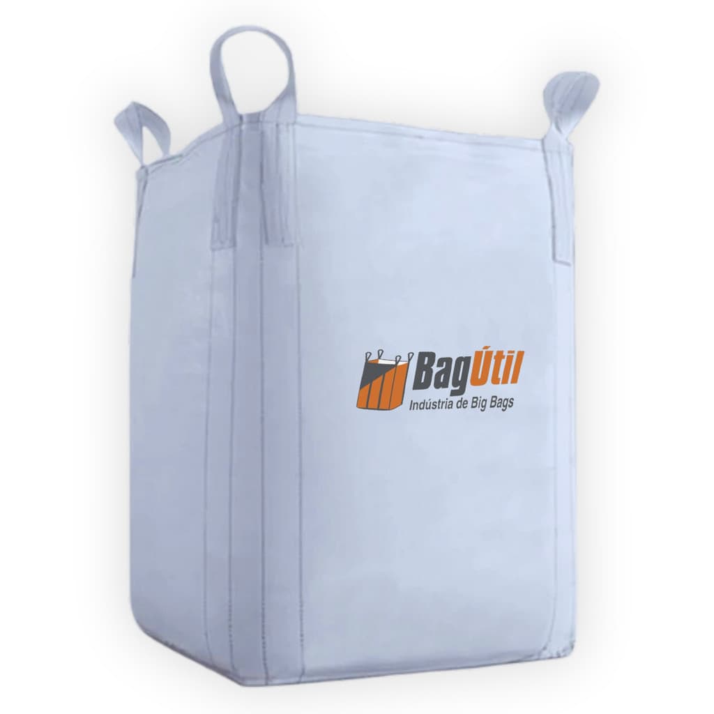 Saco Big Bag 90x90x120 cm 1000kg Resistente Reforçado 1m³ Reciclagem Ensacar Latinhas Ref C1