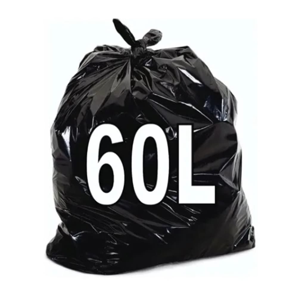 Saco De Lixo 60 Litros Resistente 50 Unidades Econômico