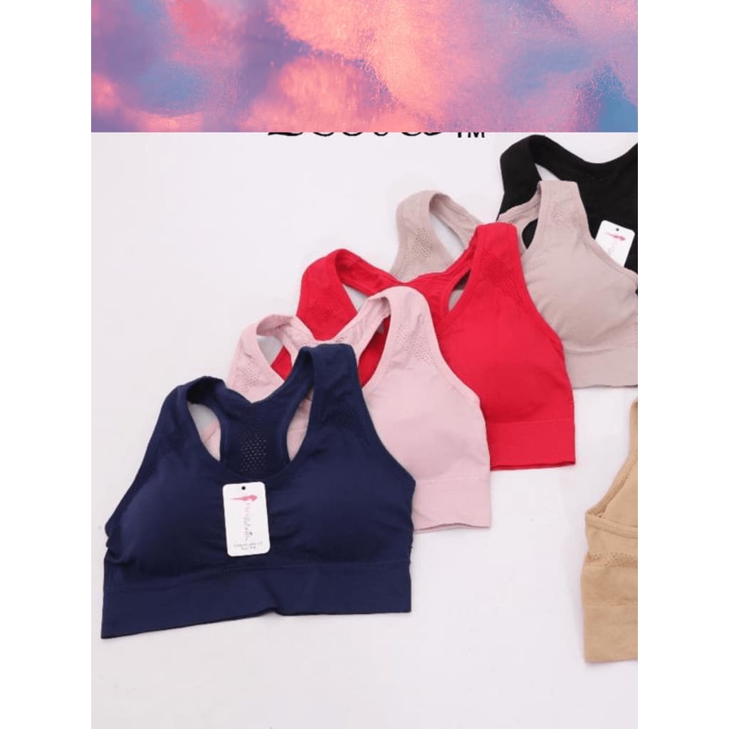 kit com 4 Top com bojo Fitness Feminina / NADADOR Academia