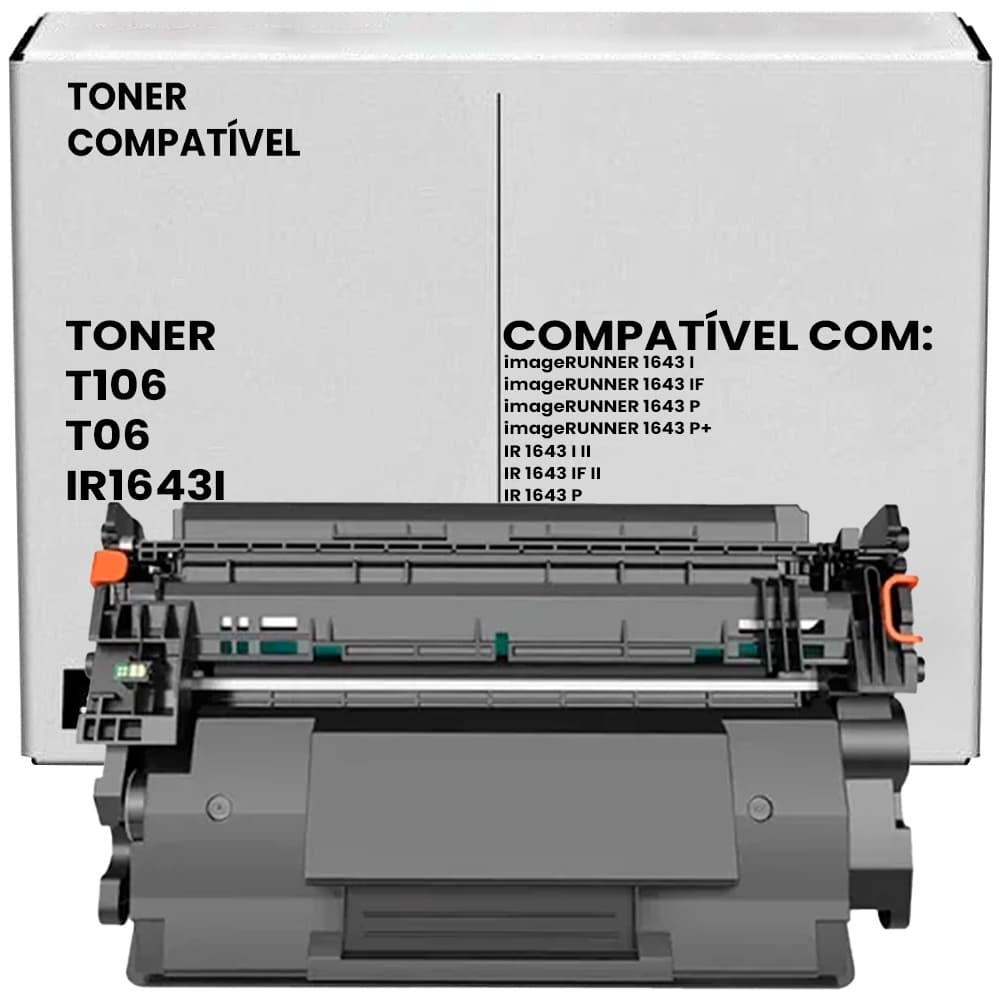Toner Compatível Com Canon T106 1643i, 1643iF, 1643P 20k