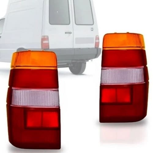 Par Lanterna Traseira Fiorino 86 87 8 90 91 A 2003 Tricolor