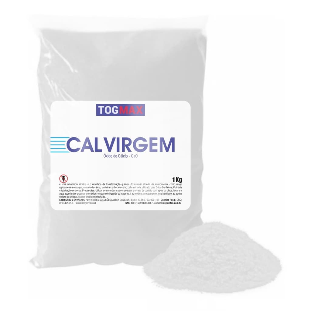Cal Virgem 1kg Togmax Alta Qualidade – Uso Agrícola e Geral