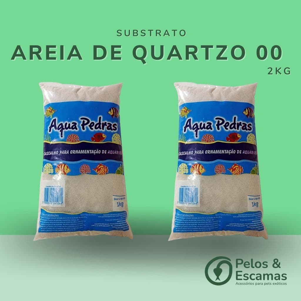 Banho a Seco Areia de Quartzo nº 00 2Kg para Roedores e Hamster