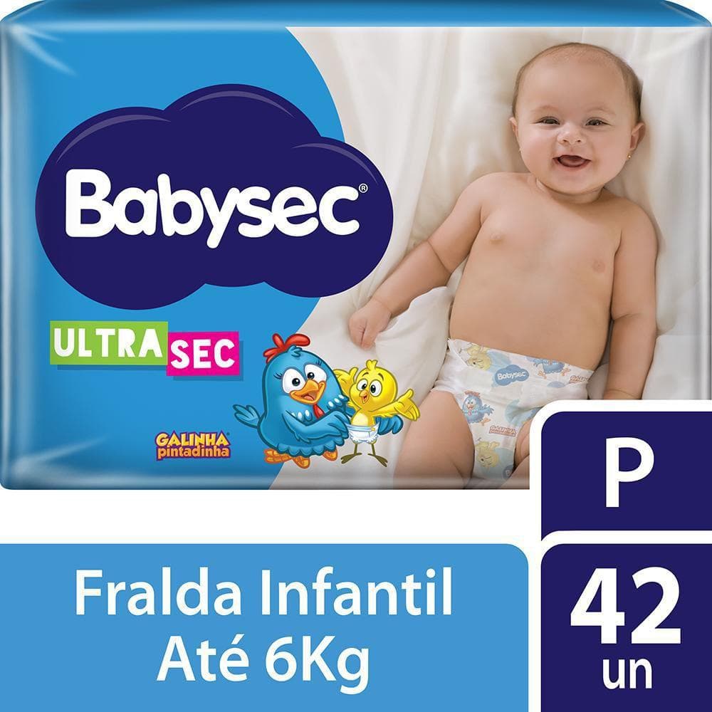 FRALDA BABYSEC GALINHA PINTADINHA MEGA P / 42 un