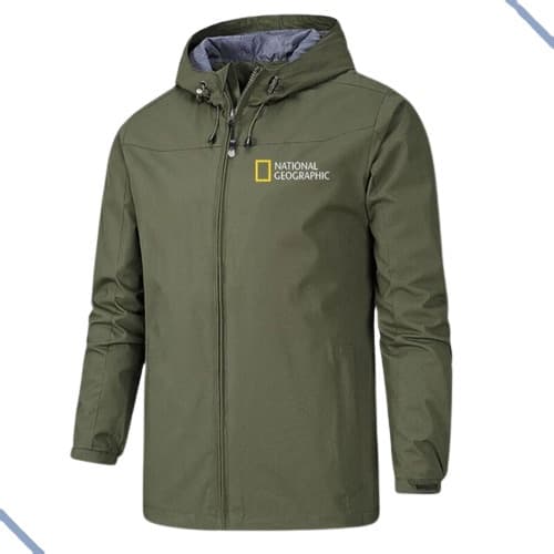 Jaqueta Com Capuz Impermeável, Trilha, Pesca, Bike E Casual
