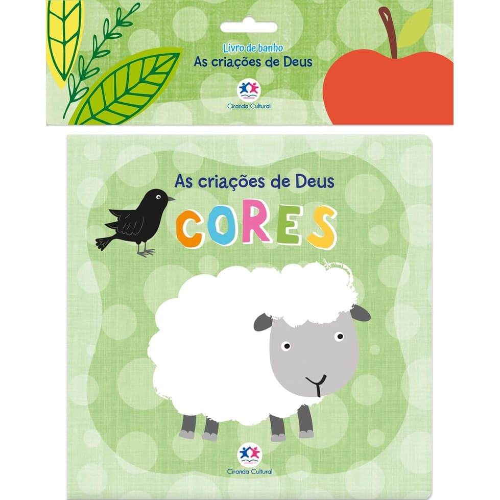 Livro De Banho Físico Infantil As Criações De Deus - Cores