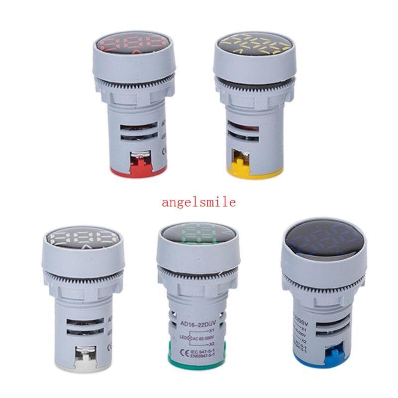 Voltímetro 24-500V 22mm Indicador Voltagem Tensão Sinal