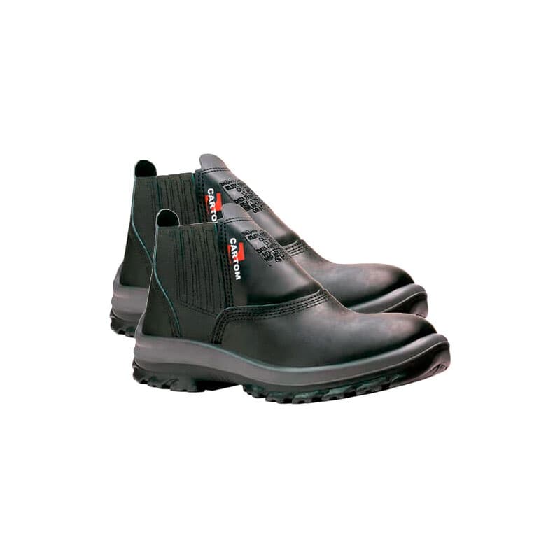 Botina Segurança Cartom TP80 Elástico Preto Multiuso Confortável EPI Resistente Imperdível