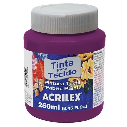 Tinta Tecido Fosca 250ml Magenta Acrilex
