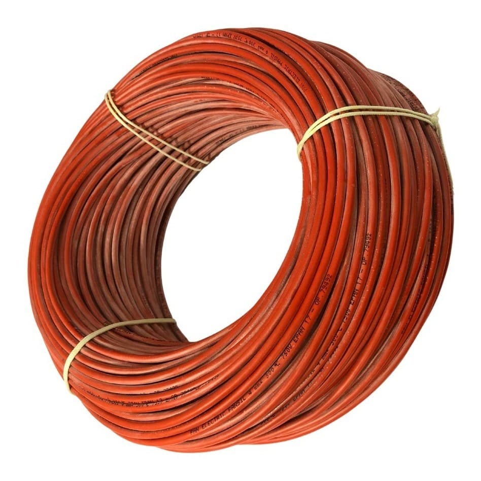 Cabo Silicone Alta Temperatura Pansil 4mm 5 Metros 750V