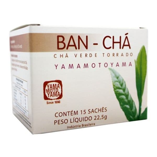 Bancha Chá Verde Torrado Natural Hojicha Yamamotoyama Contendo 15 Sachês